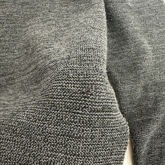 Exofficio Gray 1/4 Zip Long Sleeve Pullover Sweater Mock Neck Sz M Cable Knit - Picture 8 of 13